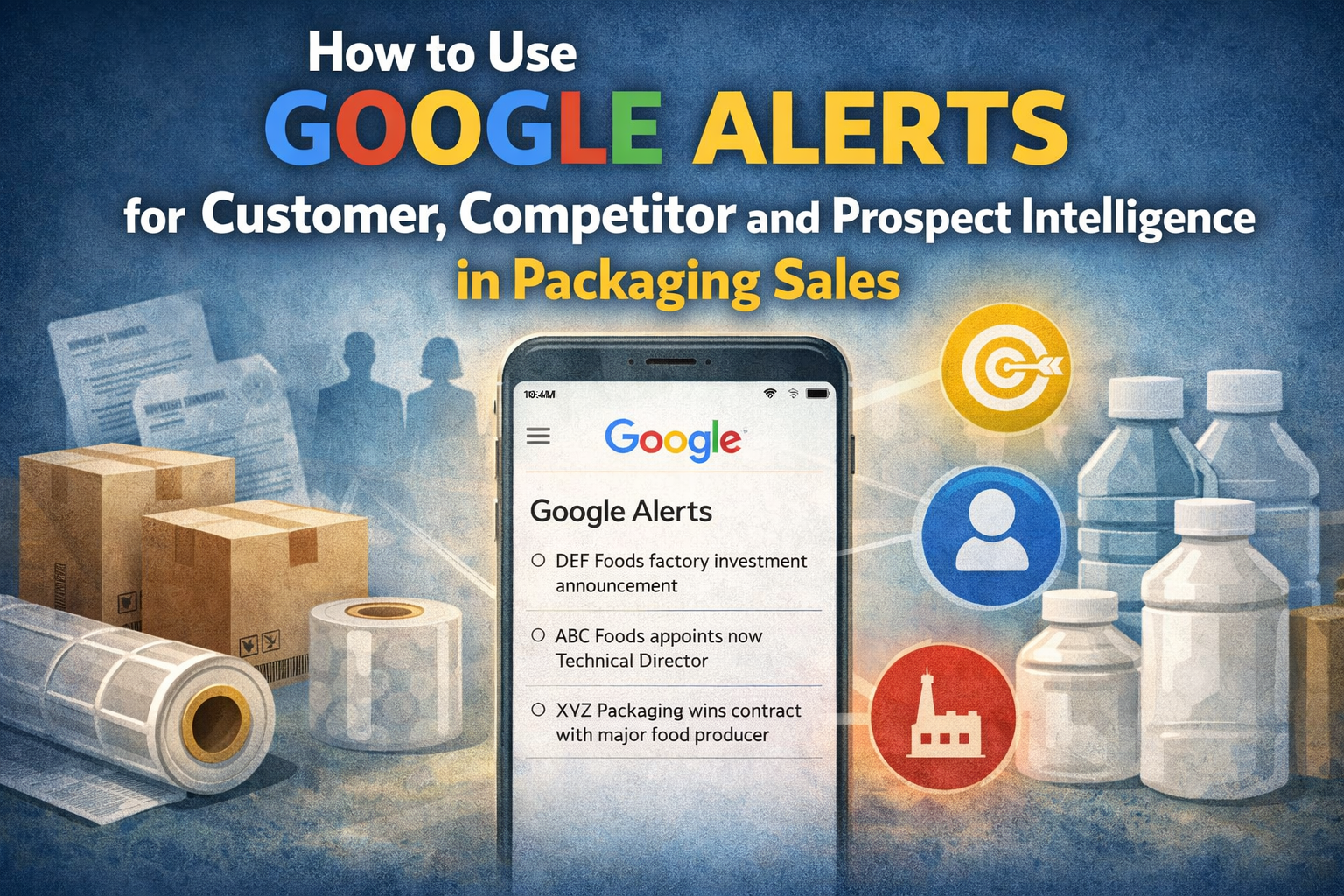 How To Use Google Alerts For Customer, Competitor And Prospect Intelligence In Packaging Sales